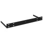 Prateleiras de parede suspensas 2 pcs 80x23,5x3,8cm MDF preto