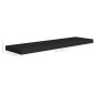 Prateleiras parede suspensas 4 pcs 90x23,5x3,8cm MDF preto