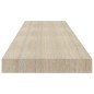 Prateleiras parede suspensas 4 pcs 90x23,5x3,8cm MDF carvalho