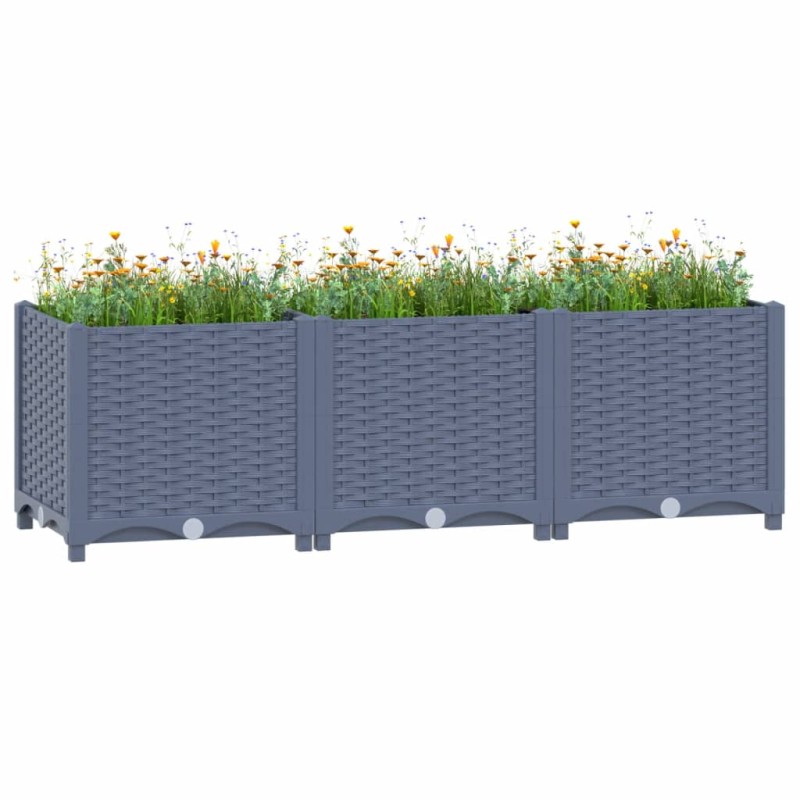 Canteiro elevado 120x40x38 cm polipropileno-Vasos e floreiras-Home Retail