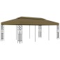 Gazebo 6x3 m 180 g/m² cinzento-acastanhado