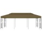 Gazebo 6x3 m 180 g/m² cinzento-acastanhado