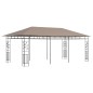 Gazebo c/ rede mosquiteira 6x3x2,73m 180 g/m² cinza-acastanhado