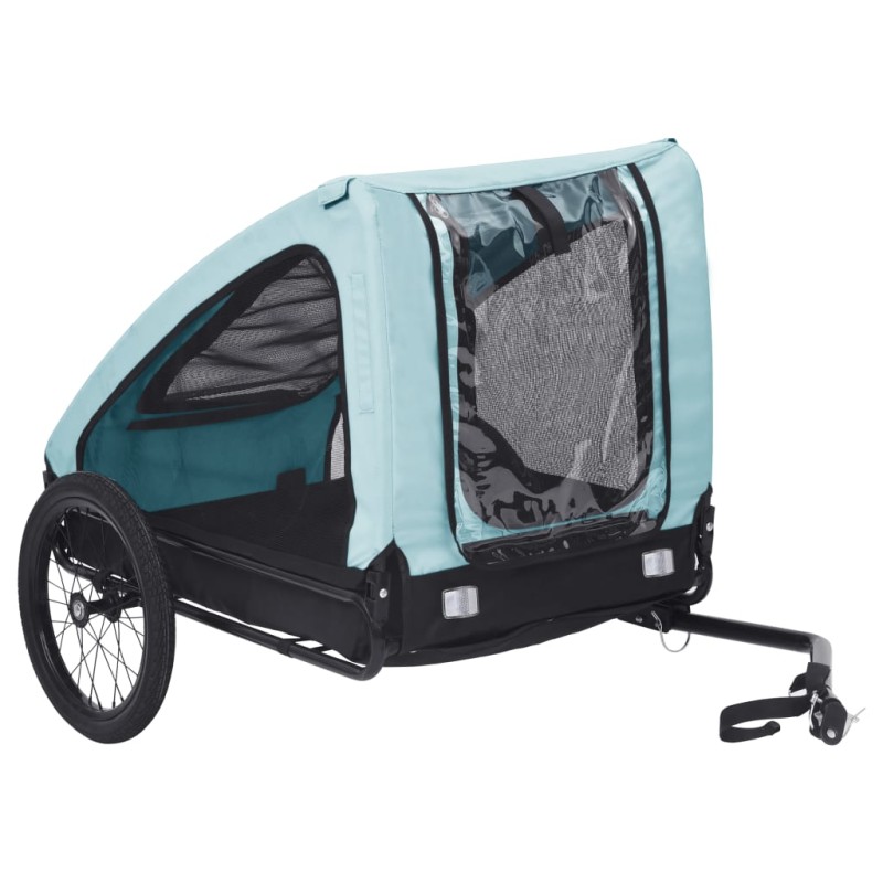 Reboque bicicleta p/ animais azul e preto-Carrinhos para animais-Home Retail