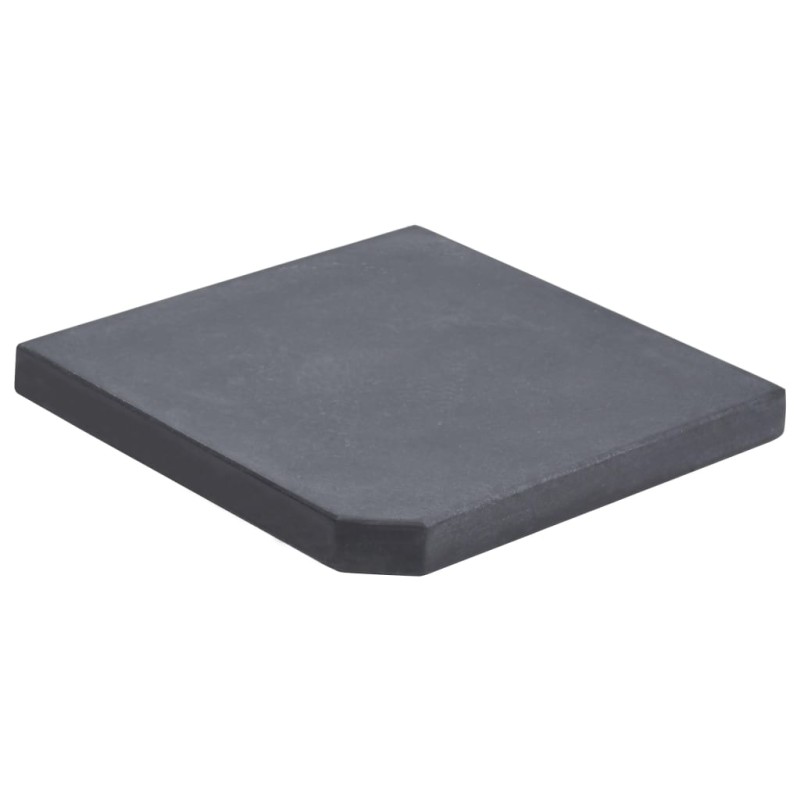 Base para guarda-sol quadrada em granito 25 kg preto-Suportes para guarda-sóis-Home Retail