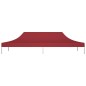 Teto para tenda de festas 6x3 m 270 g/m² bordô