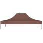 Teto para tenda de festas 4,5x3 m 270 g/m² castanho