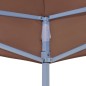 Teto para tenda de festas 4,5x3 m 270 g/m² castanho