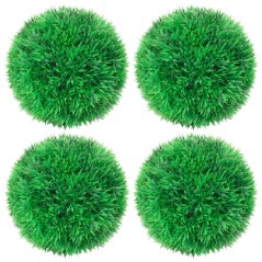 Bolas de buxos artificiais 4 pcs 12 cm