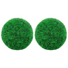 Bolas de buxos artificiais 2 pcs 35 cm