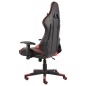 Cadeira de gaming giratória PVC vermelho