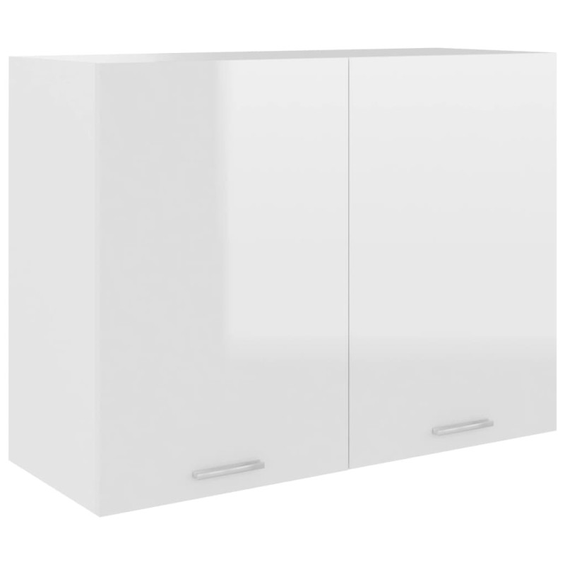 Armário de parede 80x31x60cm derivados madeira branco brilhante-Armários de cozinha-Home Retail