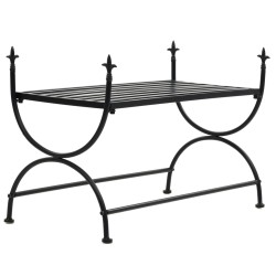 Banco estilo vintage metal 83x42x55 cm preto - vidaXL | Bancos de c...