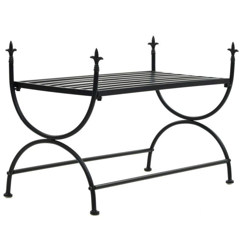 Banco estilo vintage metal 83x42x55 cm preto-Bancos de cozinha e sala de jantar-Home Retail