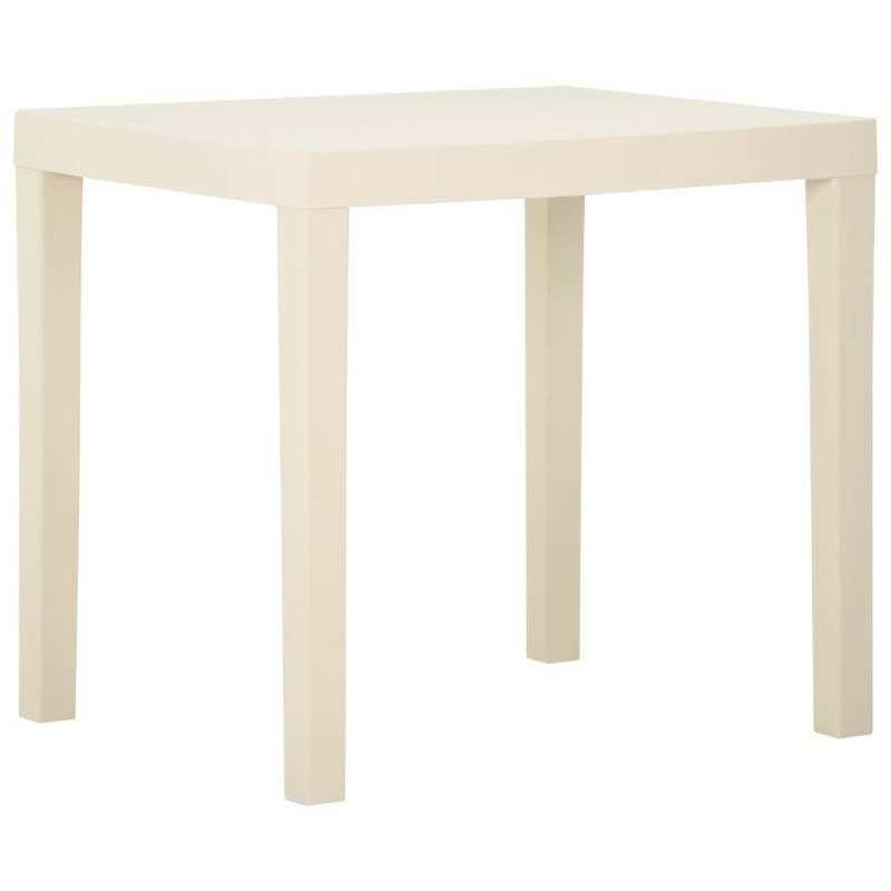 Mesa de jardim 79x65x72 cm plástico branco-Mesas de jardim-Home Retail