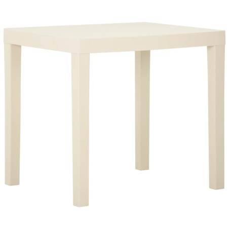 Mesa de jardim 79x65x72 cm plástico branco