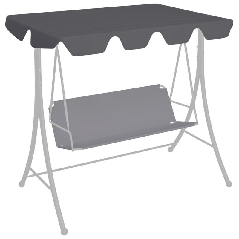 Toldo suplente baloiço 188/168x145/110cm antracite-Topos para toldos e gazebos-Home Retail