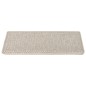 Tapetes escada adesivos aspeto sisal 15pcs 65x21x4 cm prateado