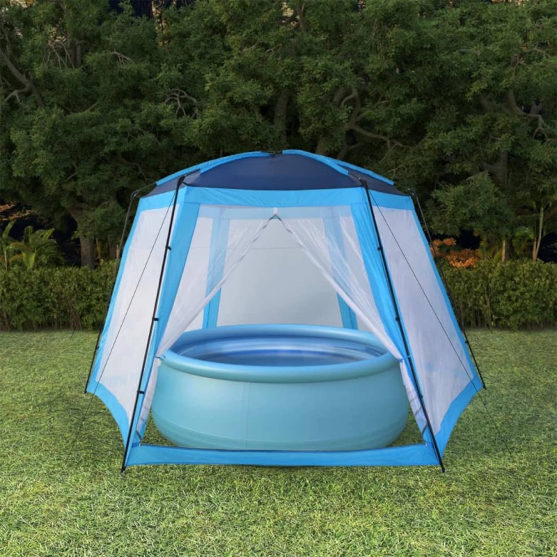 Tenda para piscina 500x433x250 cm tecido azul-Acessórios para piscinas e spa-Home Retail