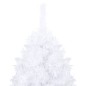 Árvore Natal artificial pré-iluminada c/ bolas branco