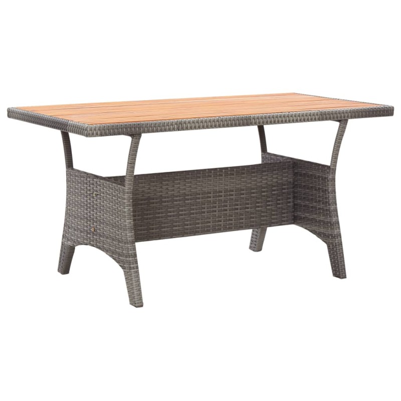 Mesa de jardim 120x70x66 cm madeira de acácia maciça cinzento-Mesas de jardim-Home Retail