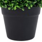 Plantas bolas de buxo artificiais c/ vasos 2 pcs 32 cm verde