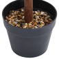 Planta artificial buxo em forma de esfera com vaso 90 cm verde