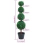 Planta artificial buxo em forma de esfera com vaso 90 cm verde