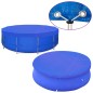 Coberturas de piscina redondas 2 pcs PE 540 cm 90 g/m²