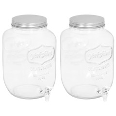 Dispensadores de bebidas 2 pcs 8050 ml vidro