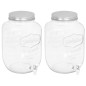 Dispensadores de bebidas 2 pcs 8050 ml vidro