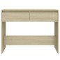 Mesa consola 100x35x76,5 cm aglomerado cor carvalho sonoma