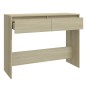 Mesa consola 100x35x76,5 cm aglomerado cor carvalho sonoma