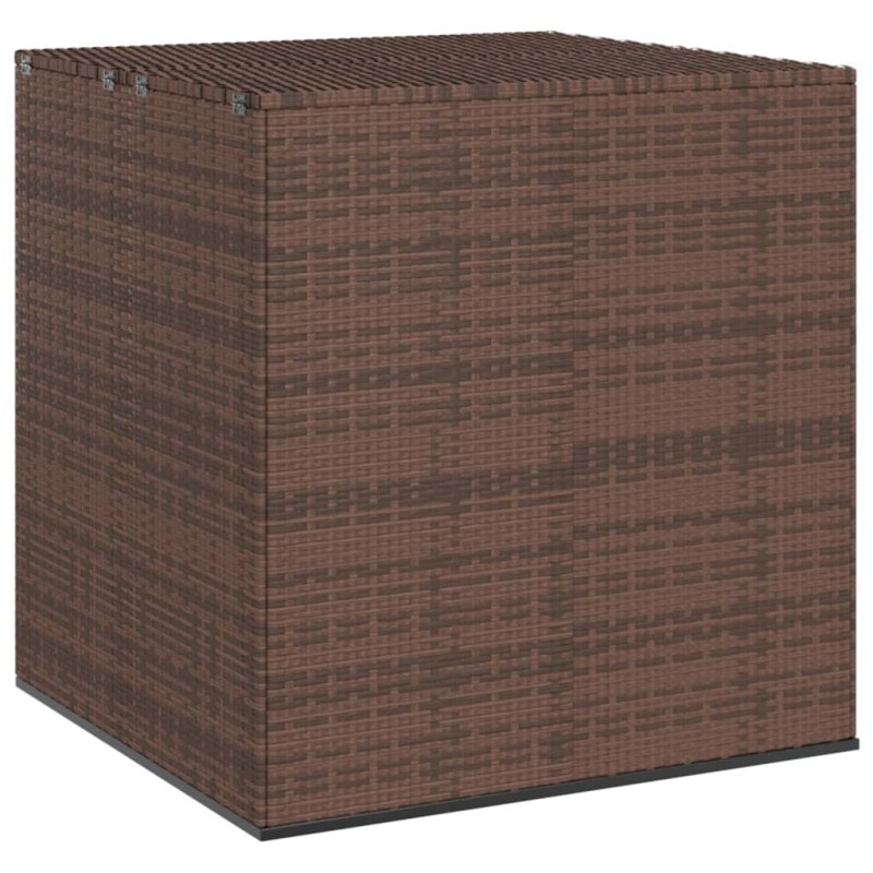 Caixa para almofadões de jardim 100x97,5x104cm vime PE castanho-Baús para armazenamento exterior-Home Retail