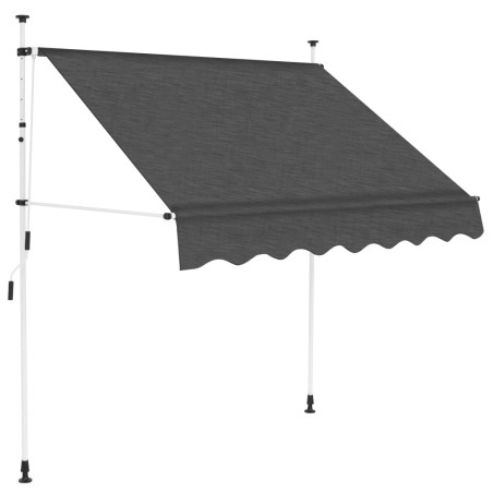 Toldo retrátil manual 150 cm antracite