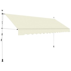 Toldo retrátil manual 400 cm creme