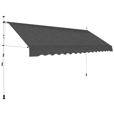 Toldo retrátil manual 350 cm antracite