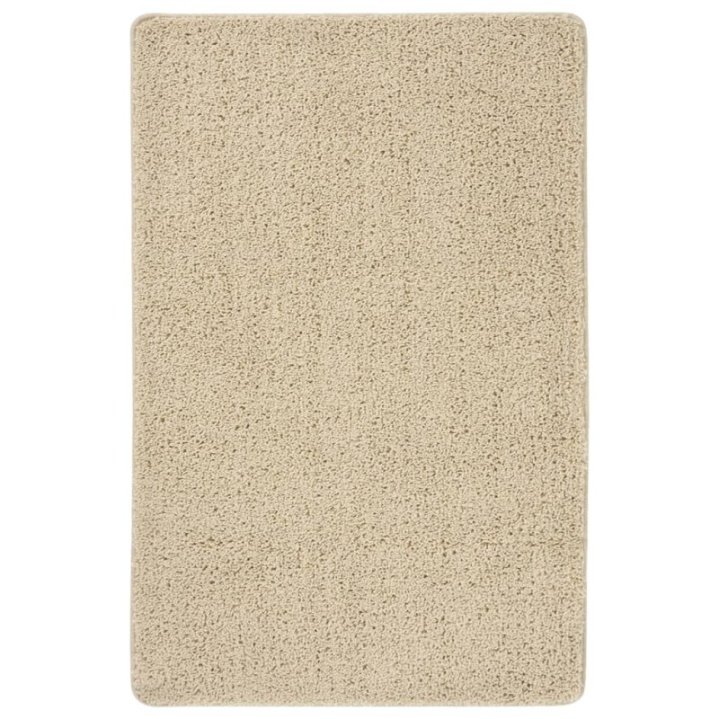 Tapete shaggy 200x290 cm antiderrapante cor creme-Tapetes-Home Retail