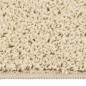 Tapete shaggy 200x290 cm antiderrapante cor creme