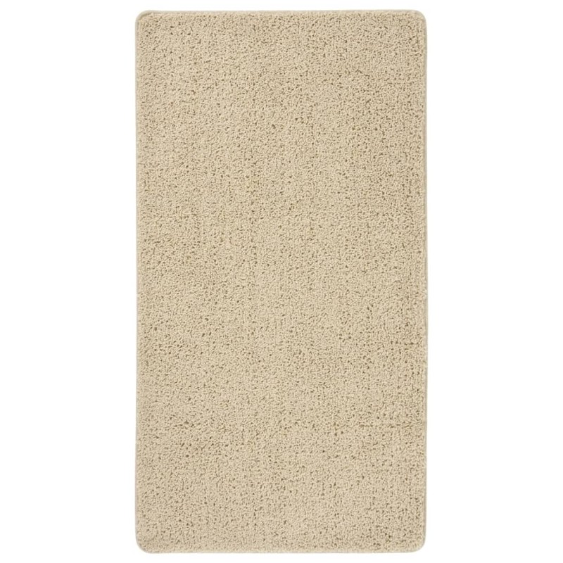 Tapete shaggy 80x150 cm antiderrapante cor creme-Tapetes-Home Retail