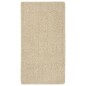 Tapete shaggy 80x150 cm antiderrapante cor creme