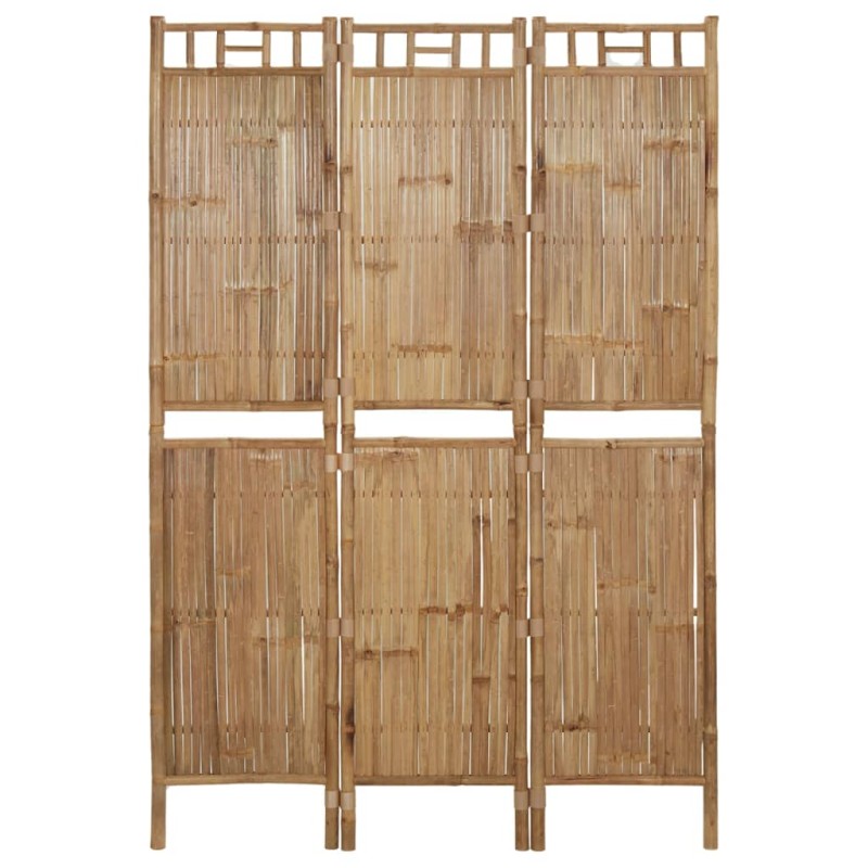 Biombo com 3 painéis 120x180 cm bambu-Biombos-Home Retail