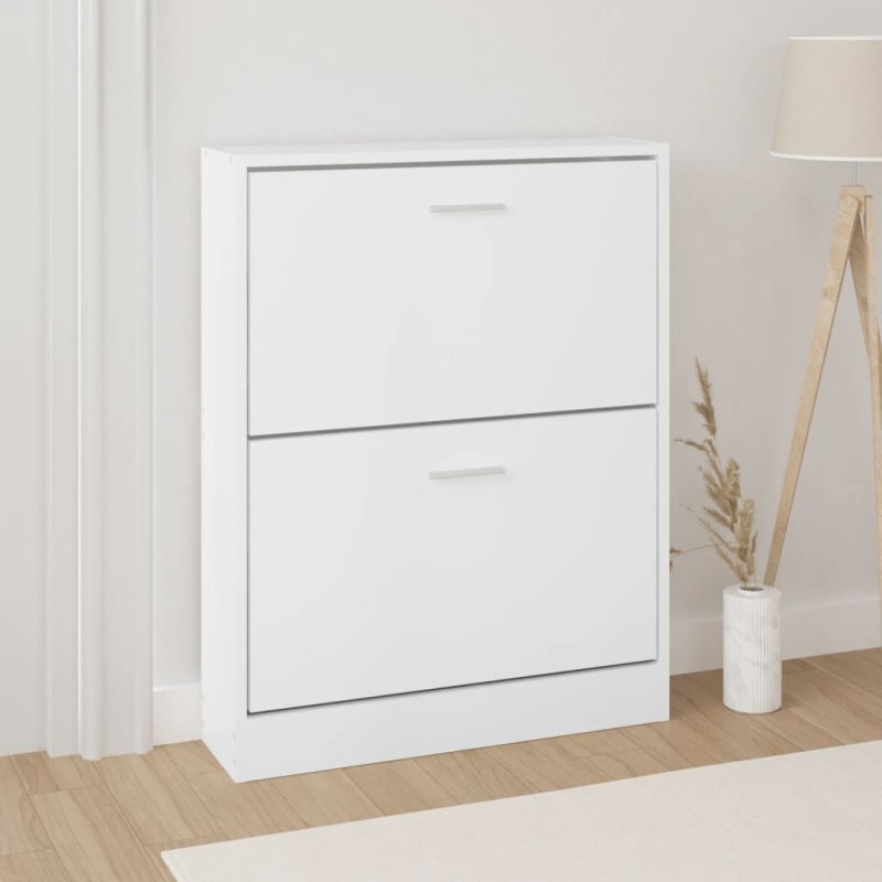 Sapateira 59x17x81 cm derivados de madeira branco-Sapateiras e organizadores-Home Retail