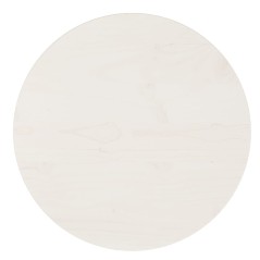 Tampo de mesa pinho maciço Ø40x2,5 cm branco