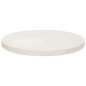 Tampo de mesa pinho maciço Ø40x2,5 cm branco