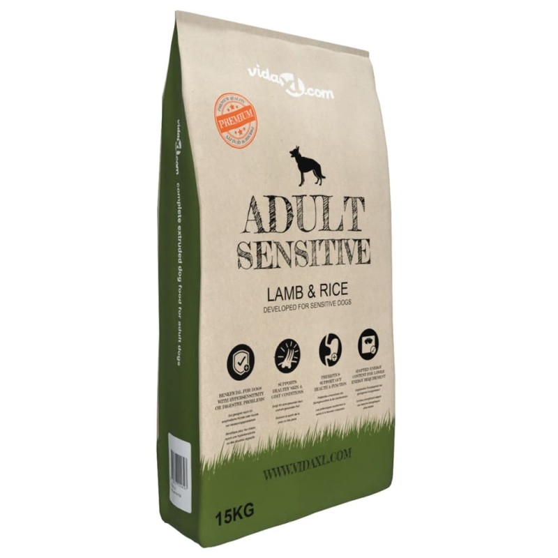 Ração premium para cães Adult Sensitive Lamb & Rice 15 kg-Ração para cães-Home Retail