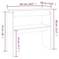 Mesa consola 102x30x80 cm derivados de madeira carvalho fumado