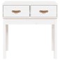 Mesa consola 76,5x40x75 cm pinho maciço branco