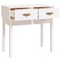 Mesa consola 76,5x40x75 cm pinho maciço branco