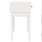 Mesa consola 76,5x40x75 cm pinho maciço branco